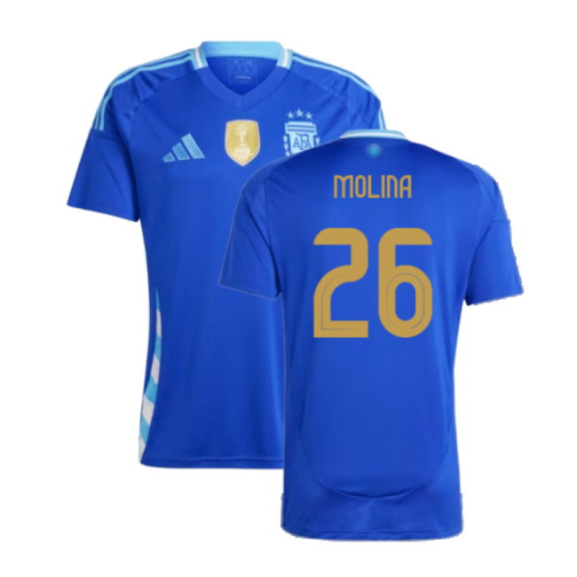 2024-2025 Argentina Away Shirt (MOLINA 26)-SoccerKits Hub | Buy Soccer Jerseys Online